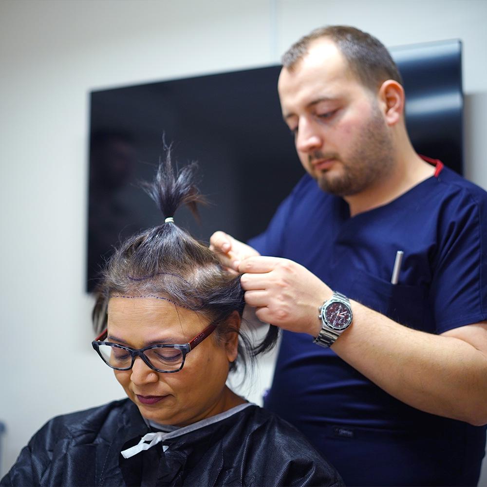 hair transplant woman hermest