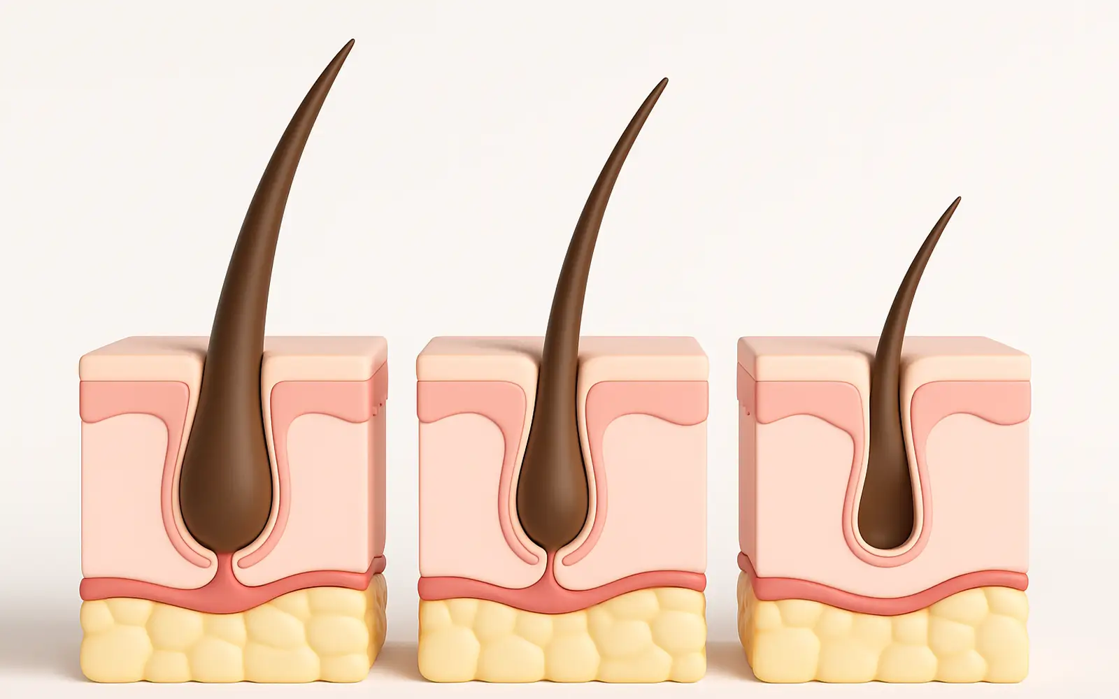  how hair follicles weaken over time due to internal and external factors