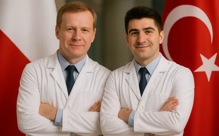 Comparison of hair transplant doctors in Türkiye and Poland, showcasing experience, qualifications, and techniques