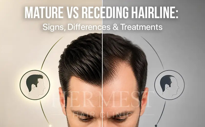 Mature Hairline vs. Receding Hairline