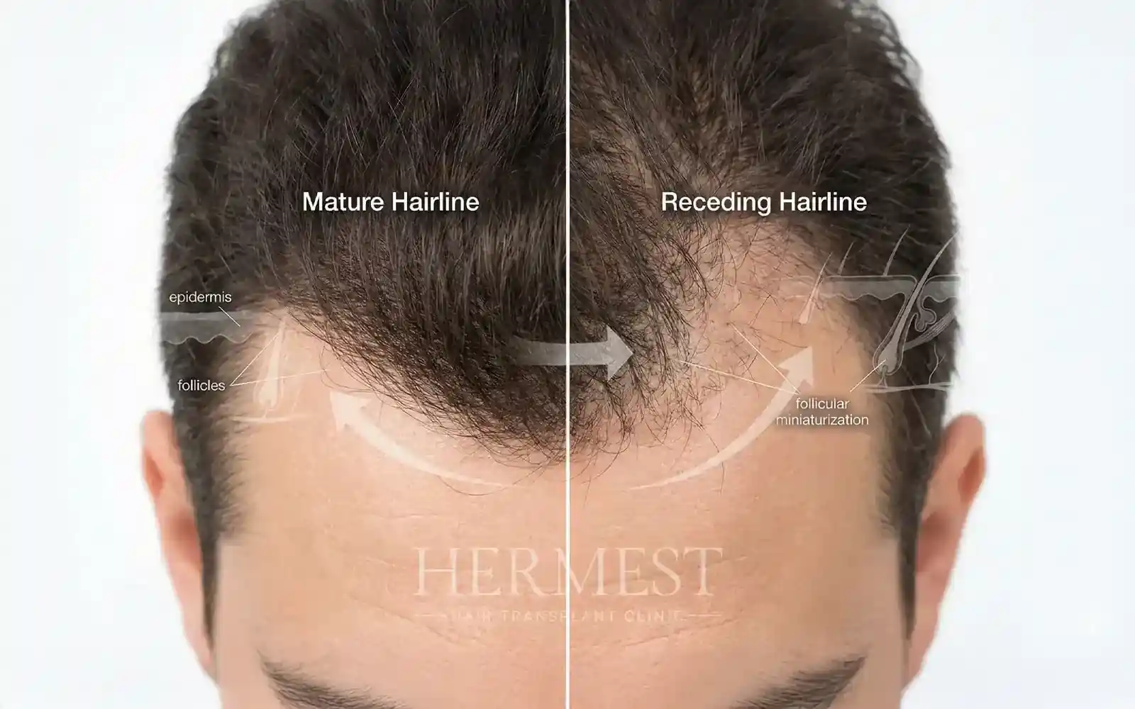 Mature Hairline vs. Receding Hairline