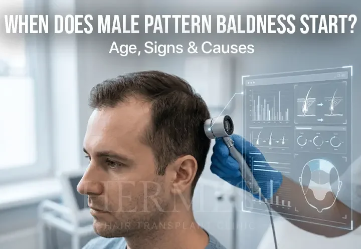 When Does Male Pattern Baldness Start? Age, Signs & Causes 8 When Does Male Pattern Baldness Start
