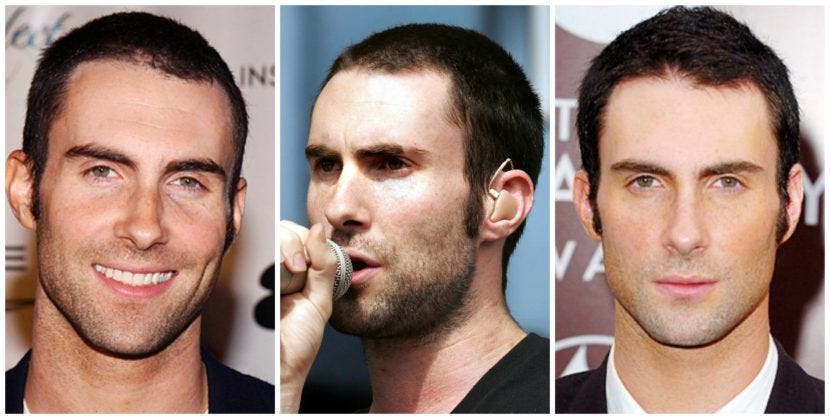 Adam Levine Hair Transplant: Truth & Hairline Analysis 3 Adam Levine hairline before and after analysis