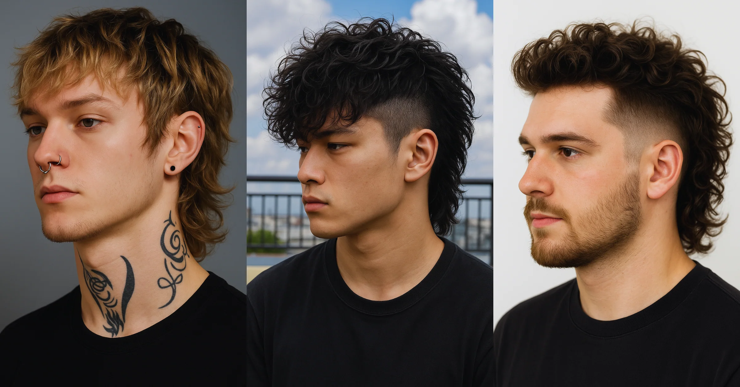 Modern mullet hairstyles for men