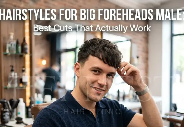 Hairstyles for Big Foreheads Male
