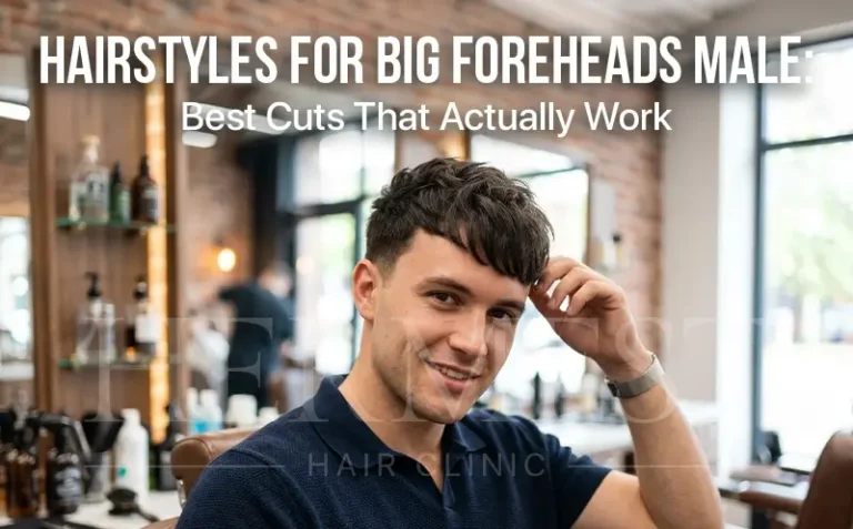 Hairstyles for Big Foreheads Male