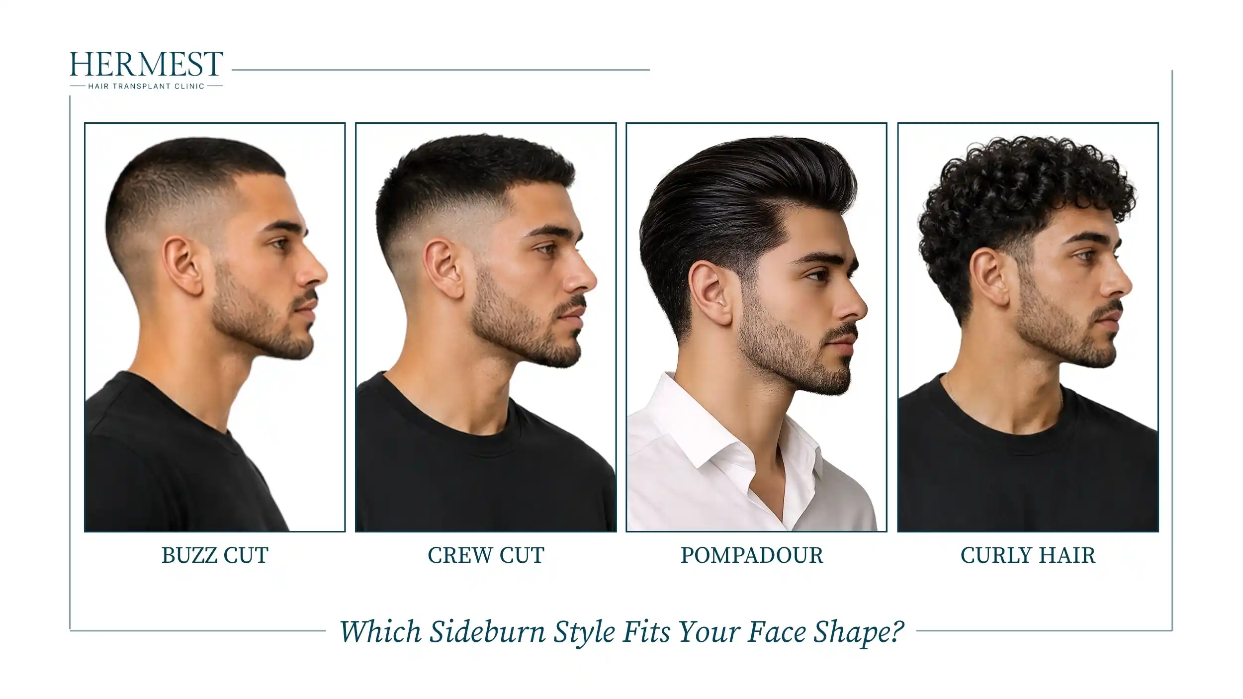 Best Sideburn Styles for Different Hairstyles