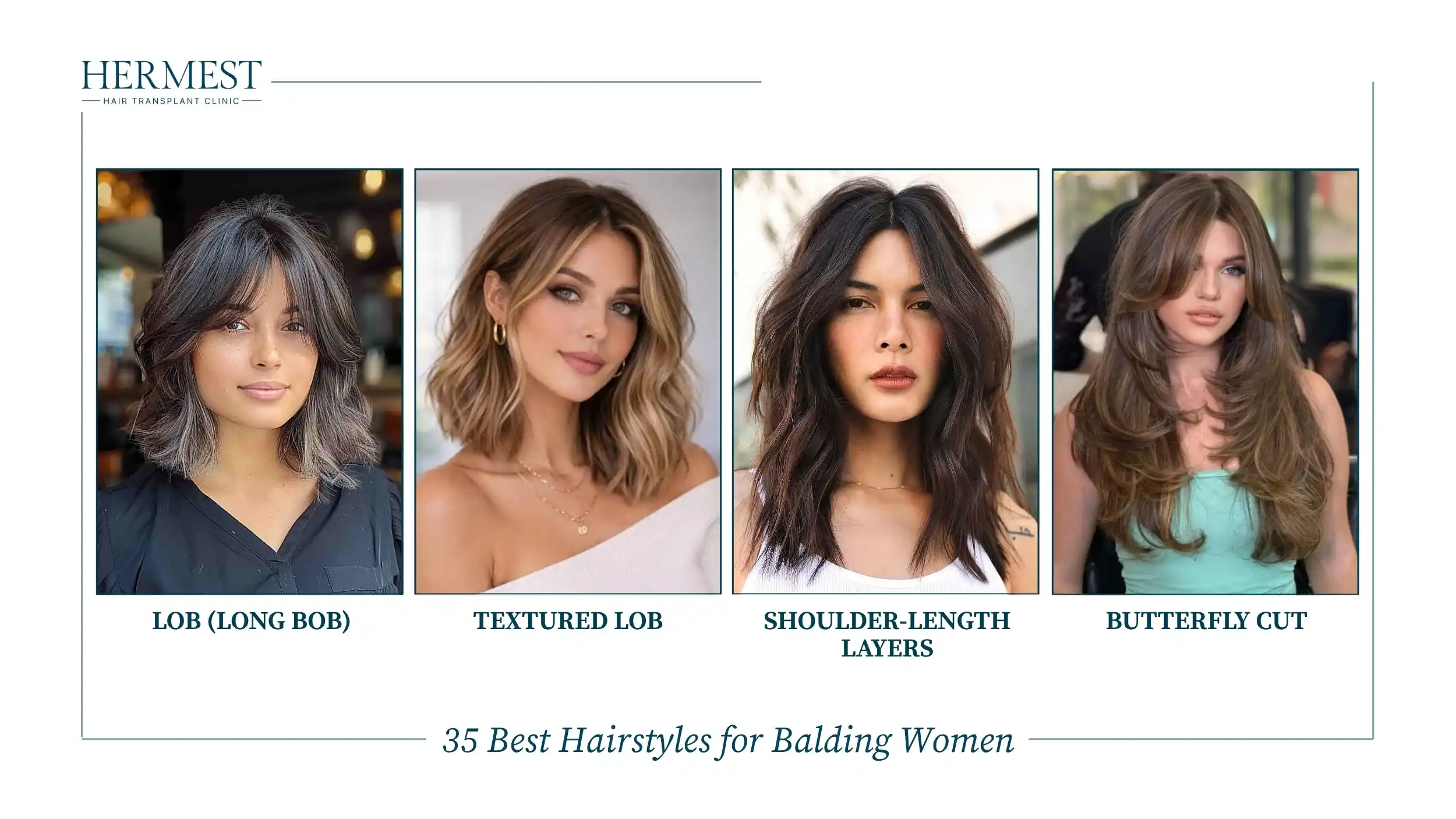 Lob (Long Bob), Textured Lob, Shoulder-Length Layers, Butterfly Cut