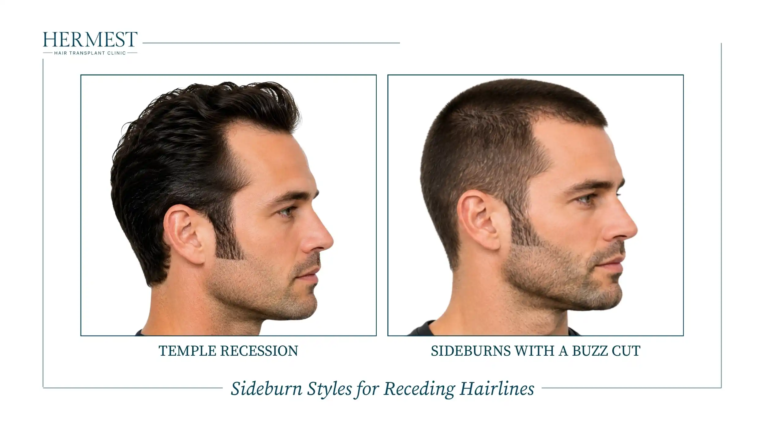 Sideburn Styles for Receding Hairlines