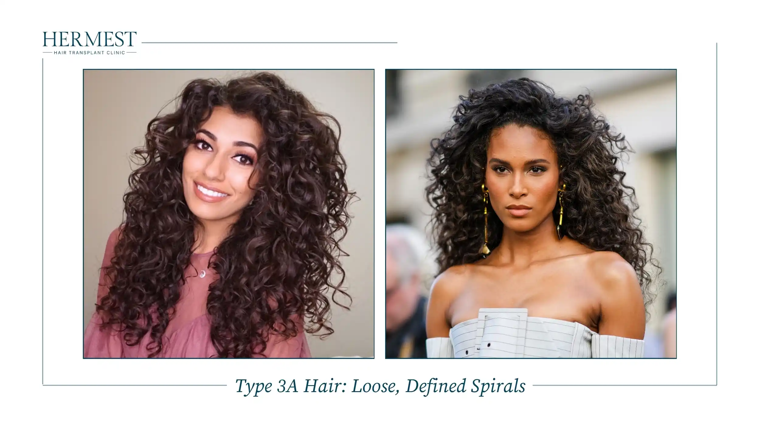 Type 3A Hair Loose, Defined Spirals