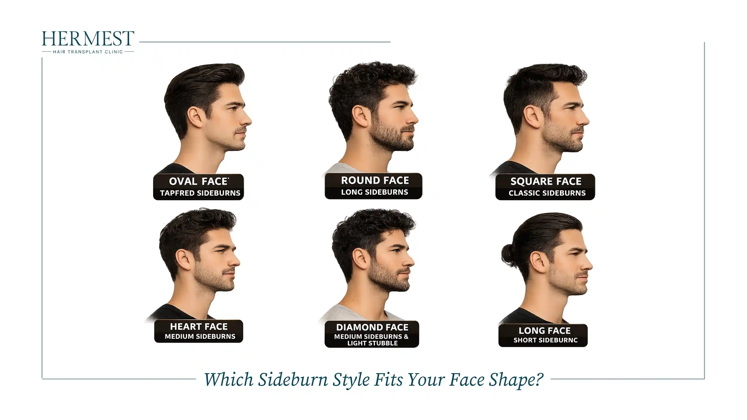 Which Sideburn Style Fits Your Face Shape