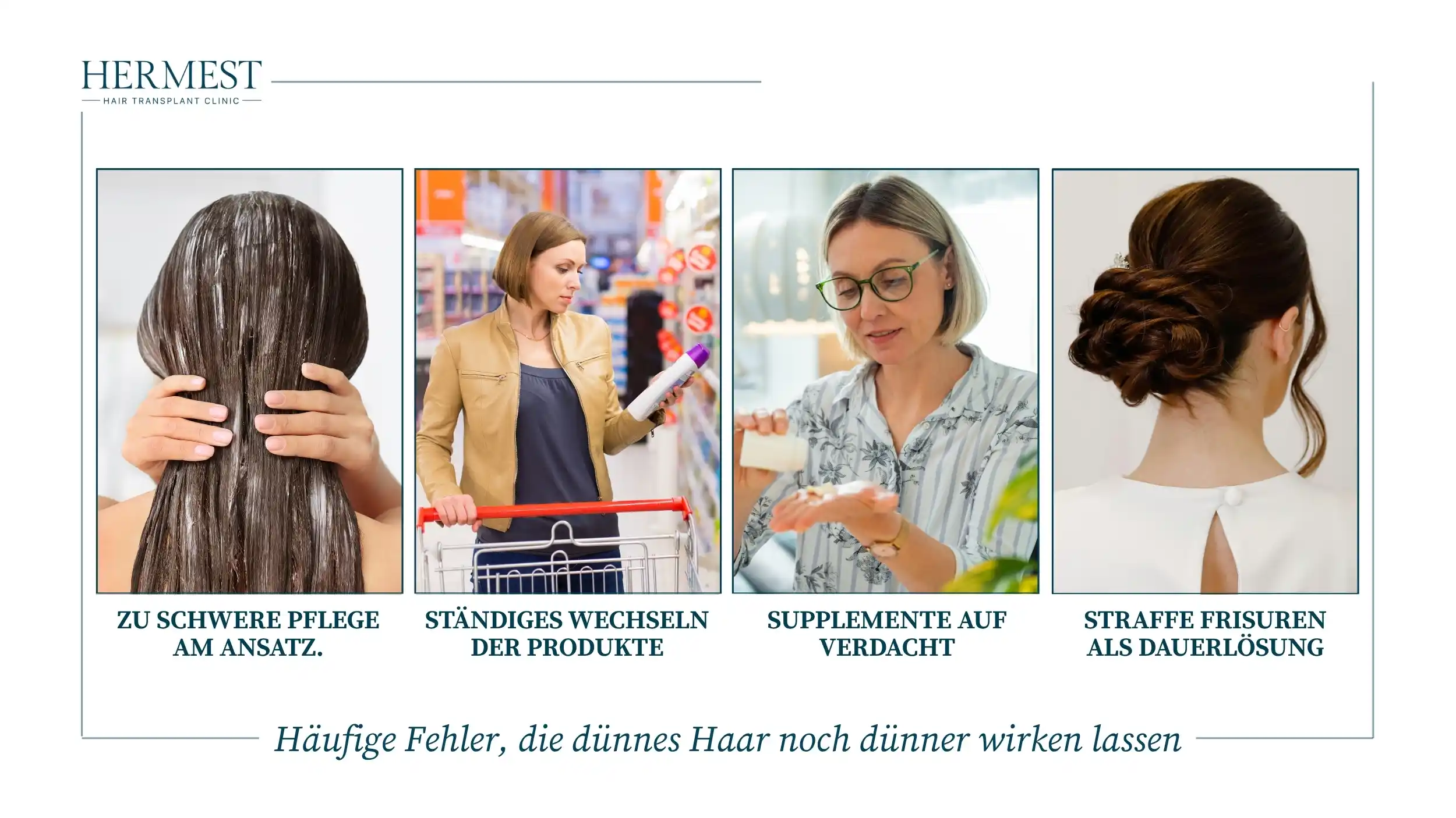 Häufige Fehler, die dünnes Haar noch dünner wirken lassen