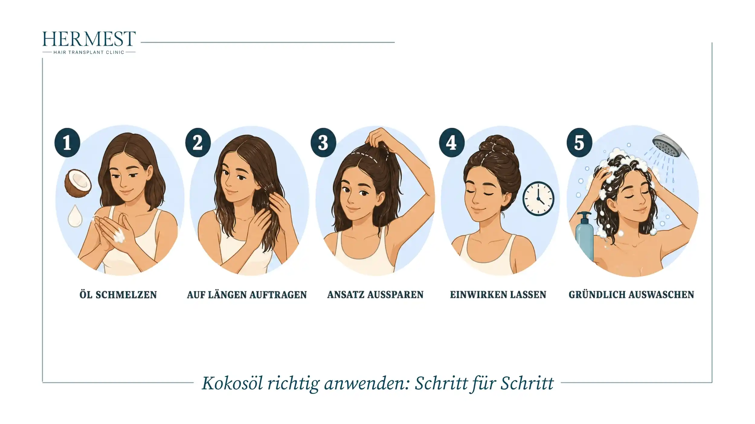 Kokosöl richtig anwenden Schritt für Schritt
