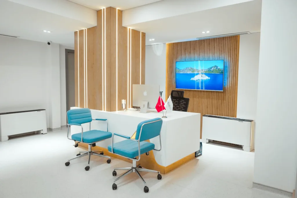 Reception corridor at Hermest Clinic