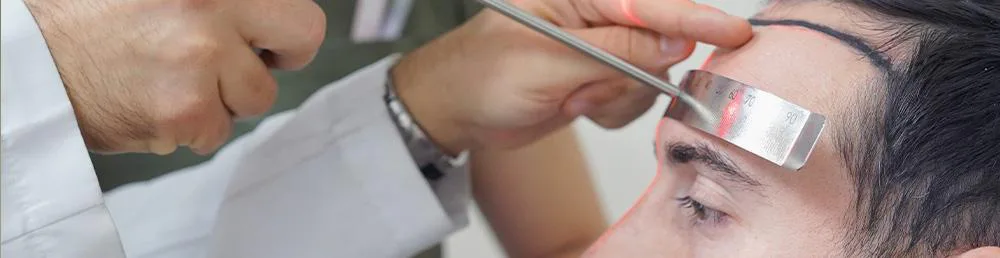 donor area frontal line measurement