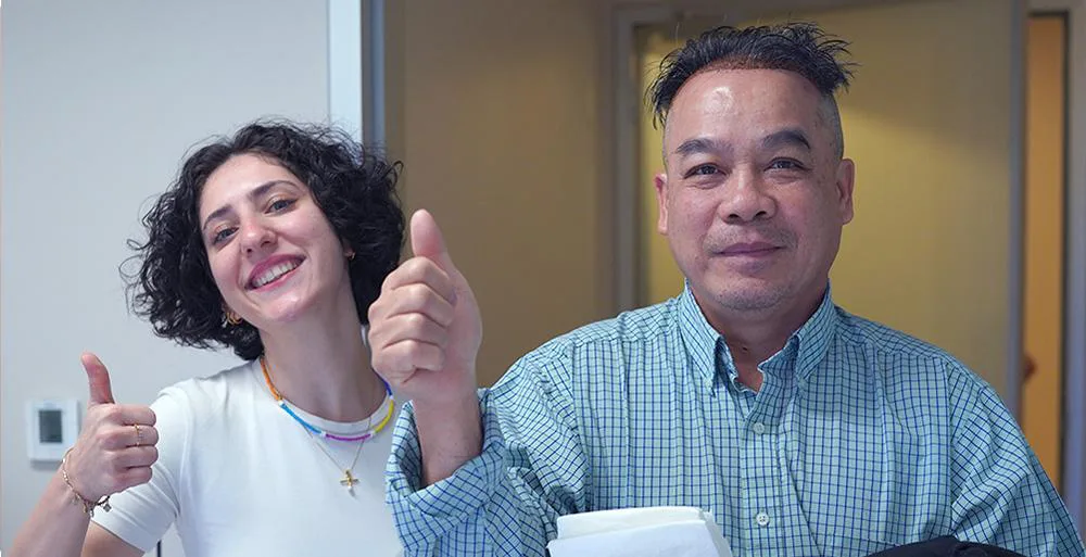 donor area patient happy results
