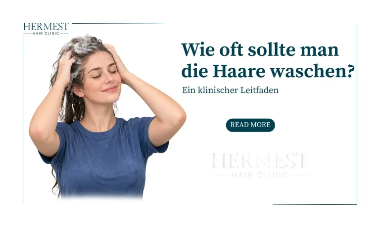 Wie oft sollte man die Haare waschen? Ein klinischer Leitfaden: Frau massiert Shampoo in ihre Kopfhaut ein