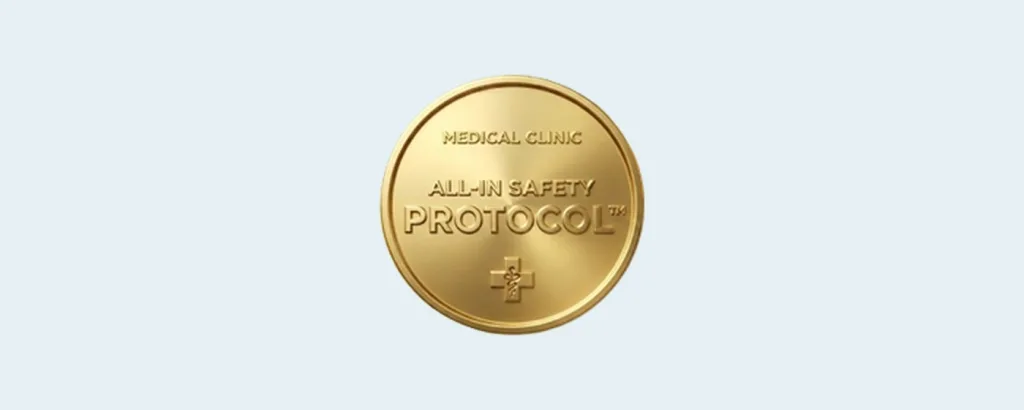 Hermest Hair Clinic All-In Safety Protocol™ mührü